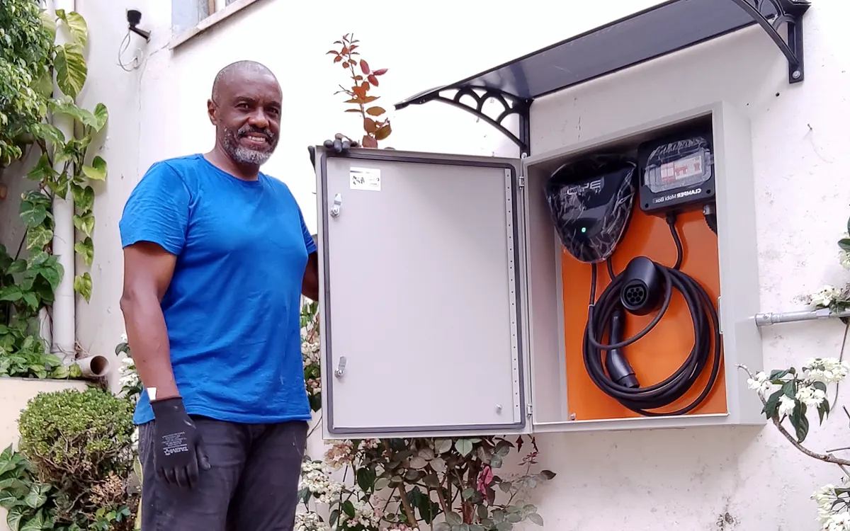 Infraestrutura para carregador de carro elétrico (wallbox) em condomínio residencial